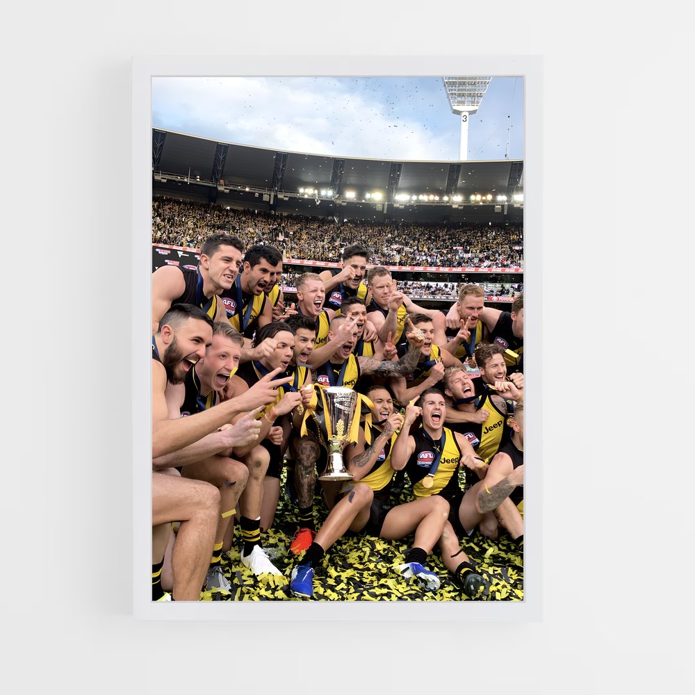 Poster La Victoire des Tigers – affiche Football australien (vue 3)